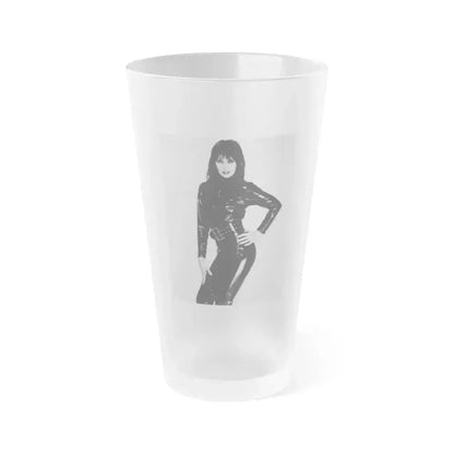 Caroline Munro #289 (Vintage Female Icon) Frosted Pint Glass 16oz 16oz Frosted - Go Mug Yourself