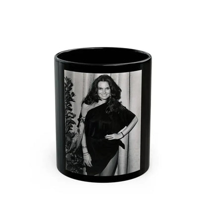Caroline Munro #290 (Vintage Female Icon) Black Coffee Mug 11oz - Go Mug Yourself