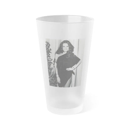 Caroline Munro #290 (Vintage Female Icon) Frosted Pint Glass 16oz-16oz-Frosted-Go Mug Yourself