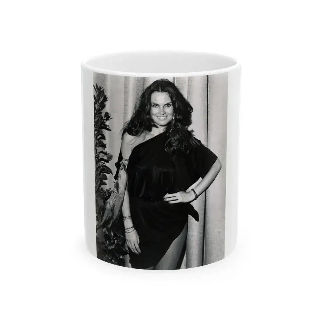 Caroline Munro #290 (Vintage Female Icon) White Coffee Mug 11oz - Go Mug Yourself