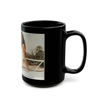 Caroline Munro #293 (Vintage Female Icon) Black Coffee Mug - Go Mug Yourself