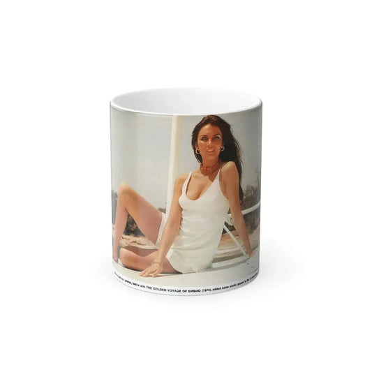Caroline Munro #293 (Vintage Female Icon) Color Changing Mug 11oz 11oz - Go Mug Yourself