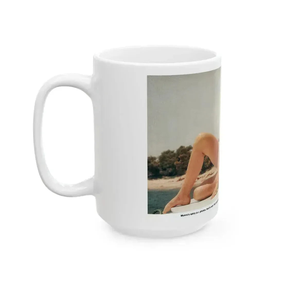 Caroline Munro #293 (Vintage Female Icon) White Coffee Mug - Go Mug Yourself