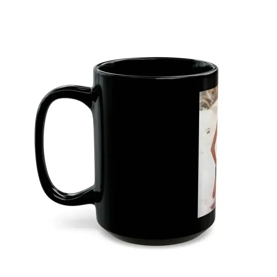 Caroline Munro #294 1 (Vintage Female Icon) Black Coffee Mug - Go Mug Yourself