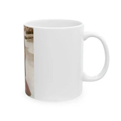 Caroline Munro #294 (Vintage Female Icon) White Coffee Mug - Go Mug Yourself