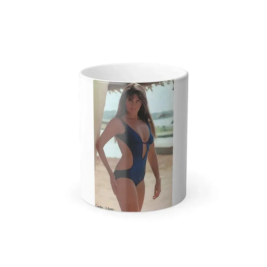 Caroline Munro #295 (Vintage Female Icon) Color Changing Mug 11oz 11oz - Go Mug Yourself