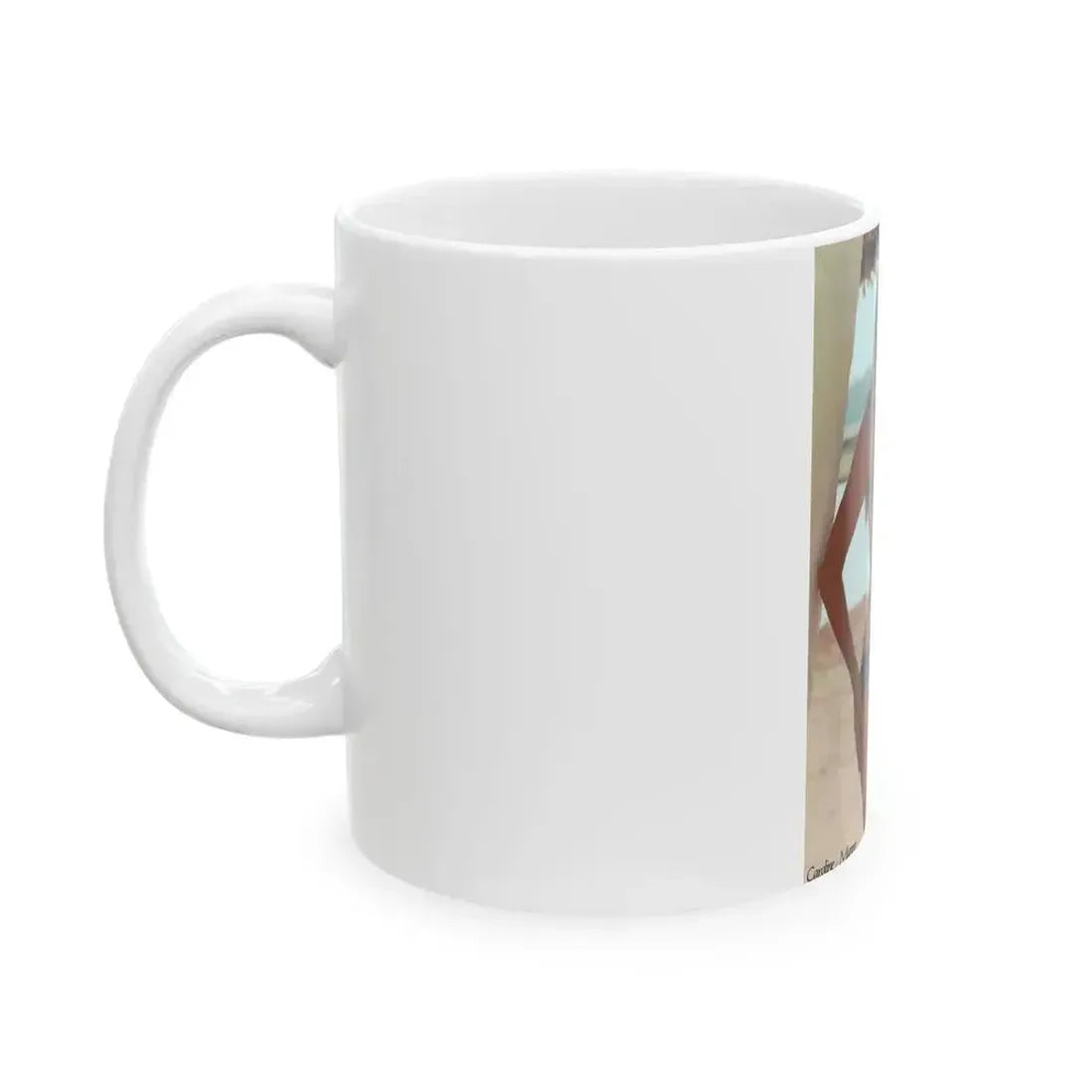 Caroline Munro #295 (Vintage Female Icon) White Coffee Mug - Go Mug Yourself