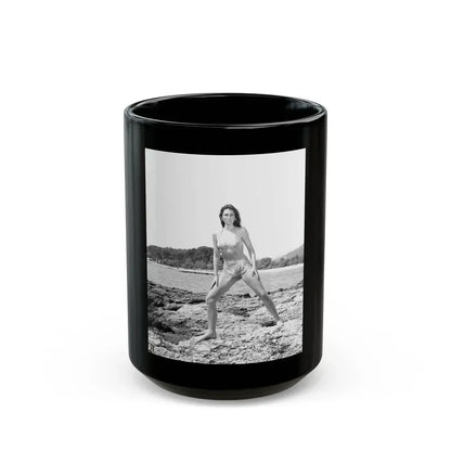 Caroline Munro #296 (Vintage Female Icon) Black Coffee Mug 15oz - Go Mug Yourself