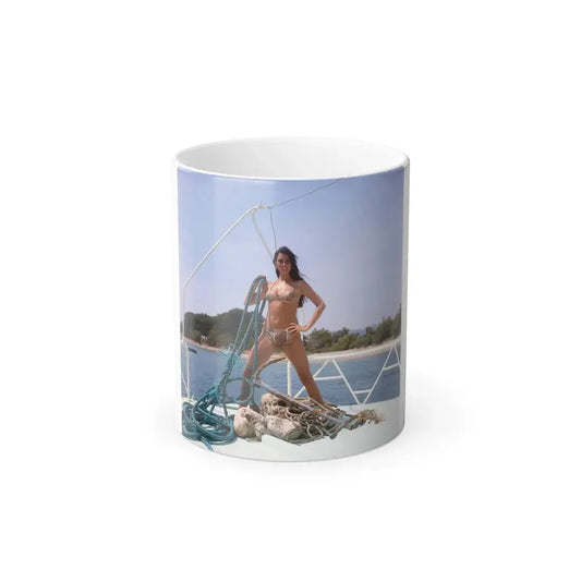 Caroline Munro #297 (Vintage Female Icon) Color Changing Mug 11oz 11oz - Go Mug Yourself