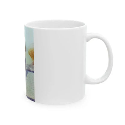 Caroline Munro #302 (Vintage Female Icon) White Coffee Mug - Go Mug Yourself