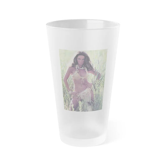 Caroline Munro #303 (Vintage Female Icon) Frosted Pint Glass 16oz-16oz-Frosted-Go Mug Yourself