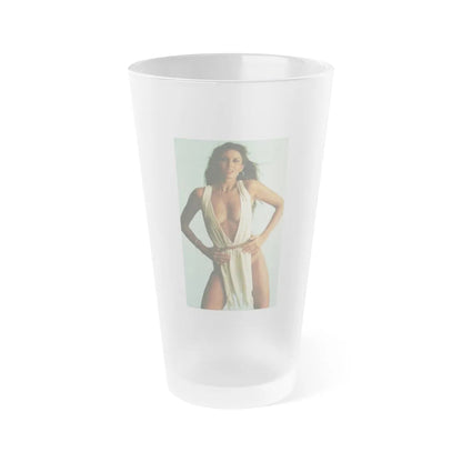 Caroline Munro #304 (Vintage Female Icon) Frosted Pint Glass 16oz-16oz-Frosted-Go Mug Yourself