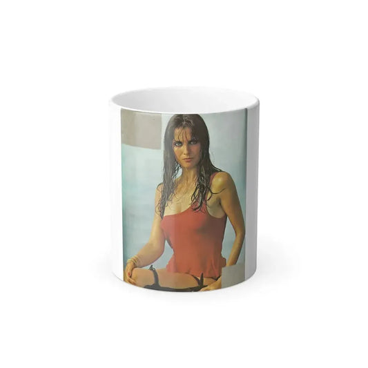 Caroline Munro #309 (Vintage Female Icon) Color Changing Mug 11oz 11oz - Go Mug Yourself