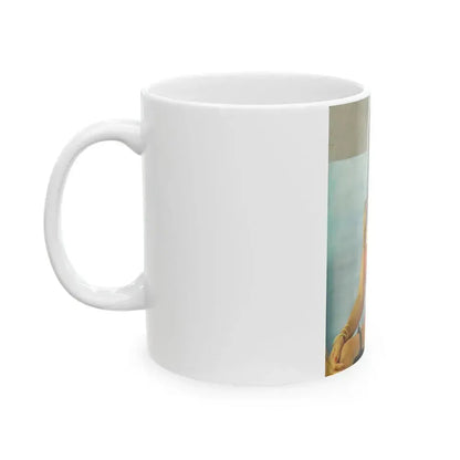 Caroline Munro #309 (Vintage Female Icon) White Coffee Mug - Go Mug Yourself