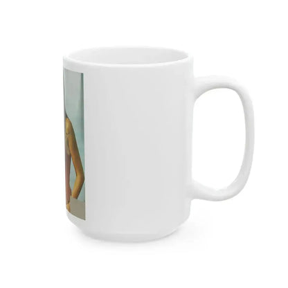 Caroline Munro #309 (Vintage Female Icon) White Coffee Mug - Go Mug Yourself