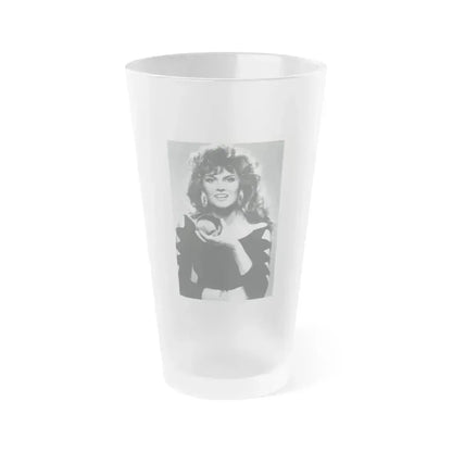 Caroline Munro #311 (Vintage Female Icon) Frosted Pint Glass 16oz 16oz Frosted - Go Mug Yourself