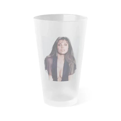 Caroline Munro #314 (Vintage Female Icon) Frosted Pint Glass 16oz 16oz Frosted - Go Mug Yourself