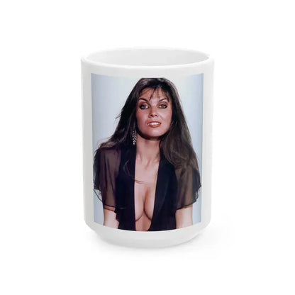 Caroline Munro #314 (Vintage Female Icon) White Coffee Mug 15oz - Go Mug Yourself