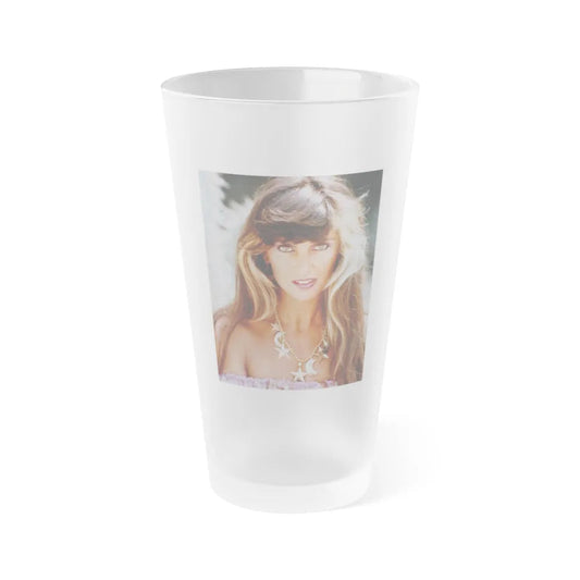 Caroline Munro #318 (Vintage Female Icon) Frosted Pint Glass 16oz-16oz-Frosted-Go Mug Yourself