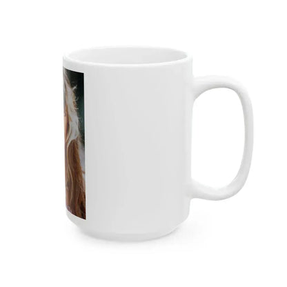 Caroline Munro #318 (Vintage Female Icon) White Coffee Mug - Go Mug Yourself