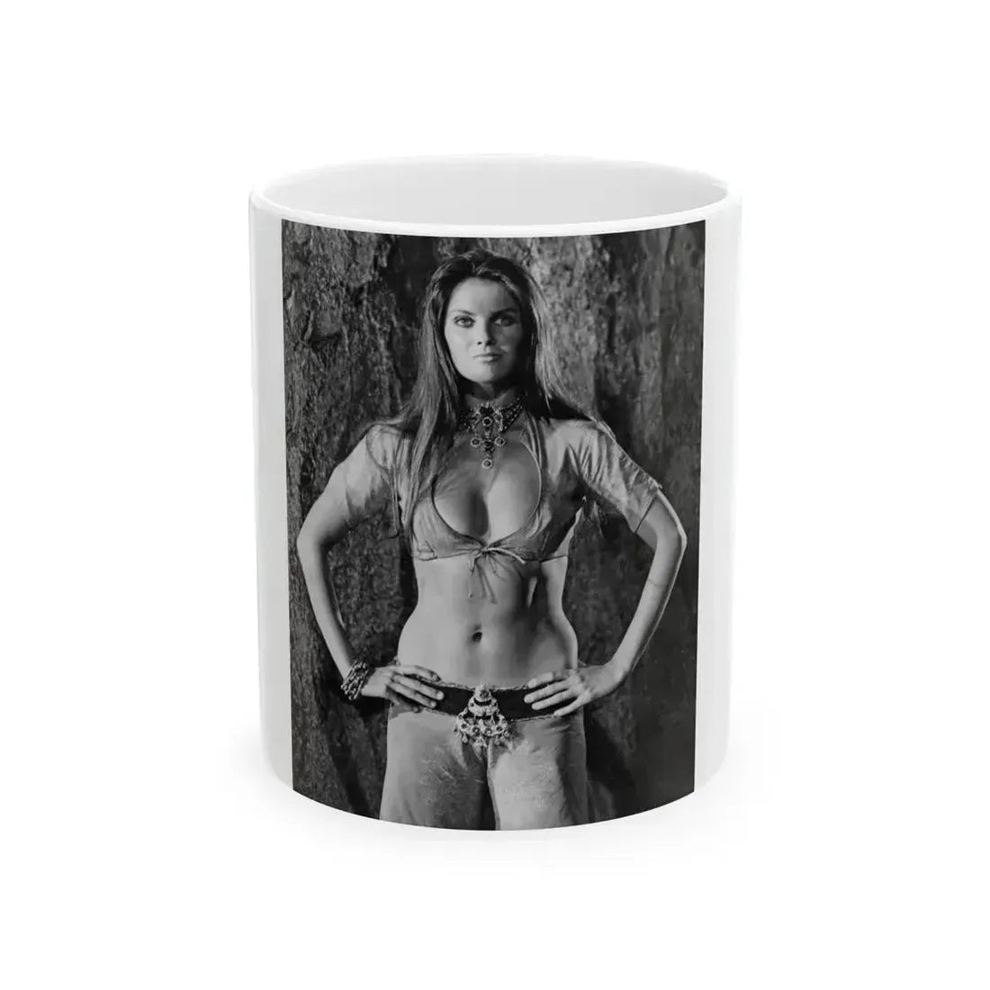 Caroline Munro #320 (Vintage Female Icon) White Coffee Mug 11oz - Go Mug Yourself