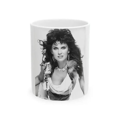 Caroline Munro #321 (Vintage Female Icon) White Coffee Mug 11oz - Go Mug Yourself
