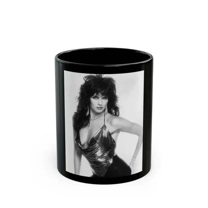 Caroline Munro #323 (Vintage Female Icon) Black Coffee Mug 11oz - Go Mug Yourself