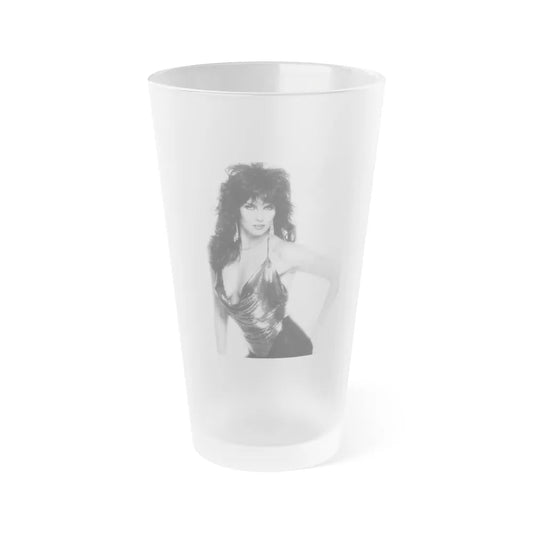 Caroline Munro #323 (Vintage Female Icon) Frosted Pint Glass 16oz-16oz-Frosted-Go Mug Yourself