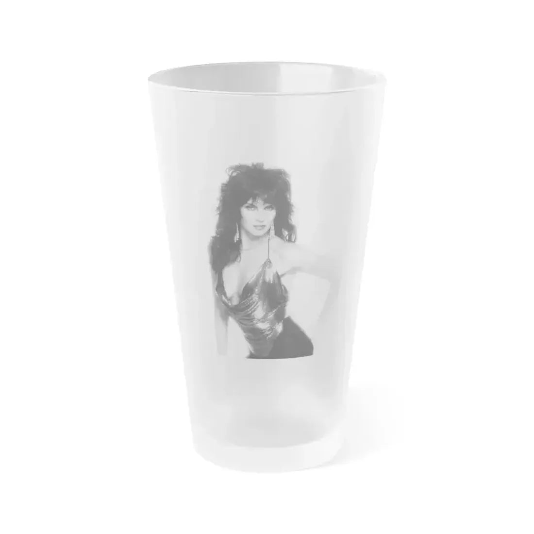 Caroline Munro #323 (Vintage Female Icon) Frosted Pint Glass 16oz 16oz Frosted - Go Mug Yourself