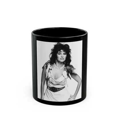 Caroline Munro #324 (Vintage Female Icon) Black Coffee Mug 11oz - Go Mug Yourself