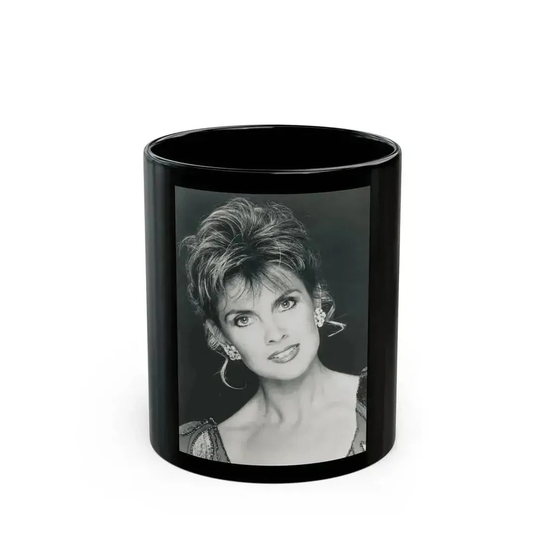Caroline Munro #325 (Vintage Female Icon) Black Coffee Mug 11oz - Go Mug Yourself