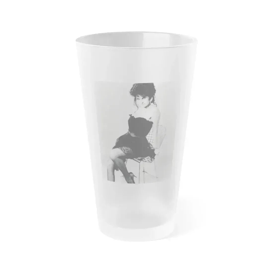 Caroline Munro #326 (Vintage Female Icon) Frosted Pint Glass 16oz 16oz Frosted - Go Mug Yourself