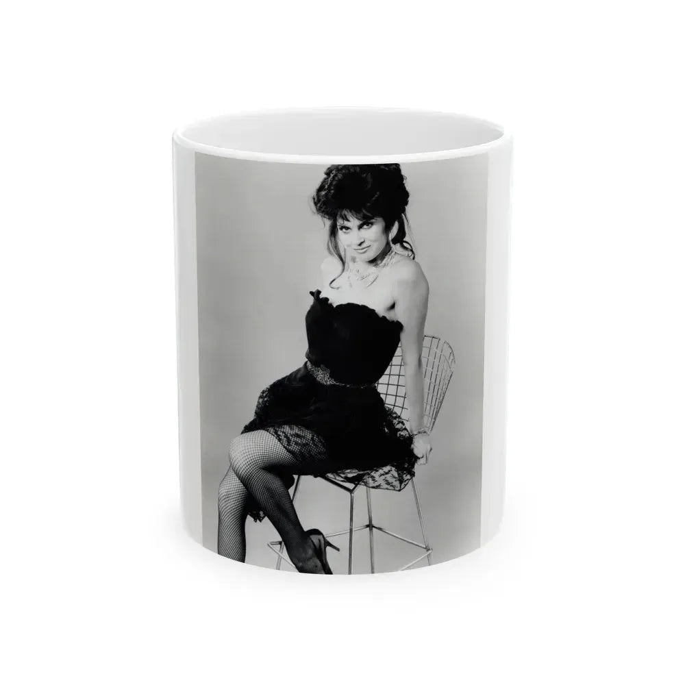 Caroline Munro #326 (Vintage Female Icon) White Coffee Mug 11oz - Go Mug Yourself