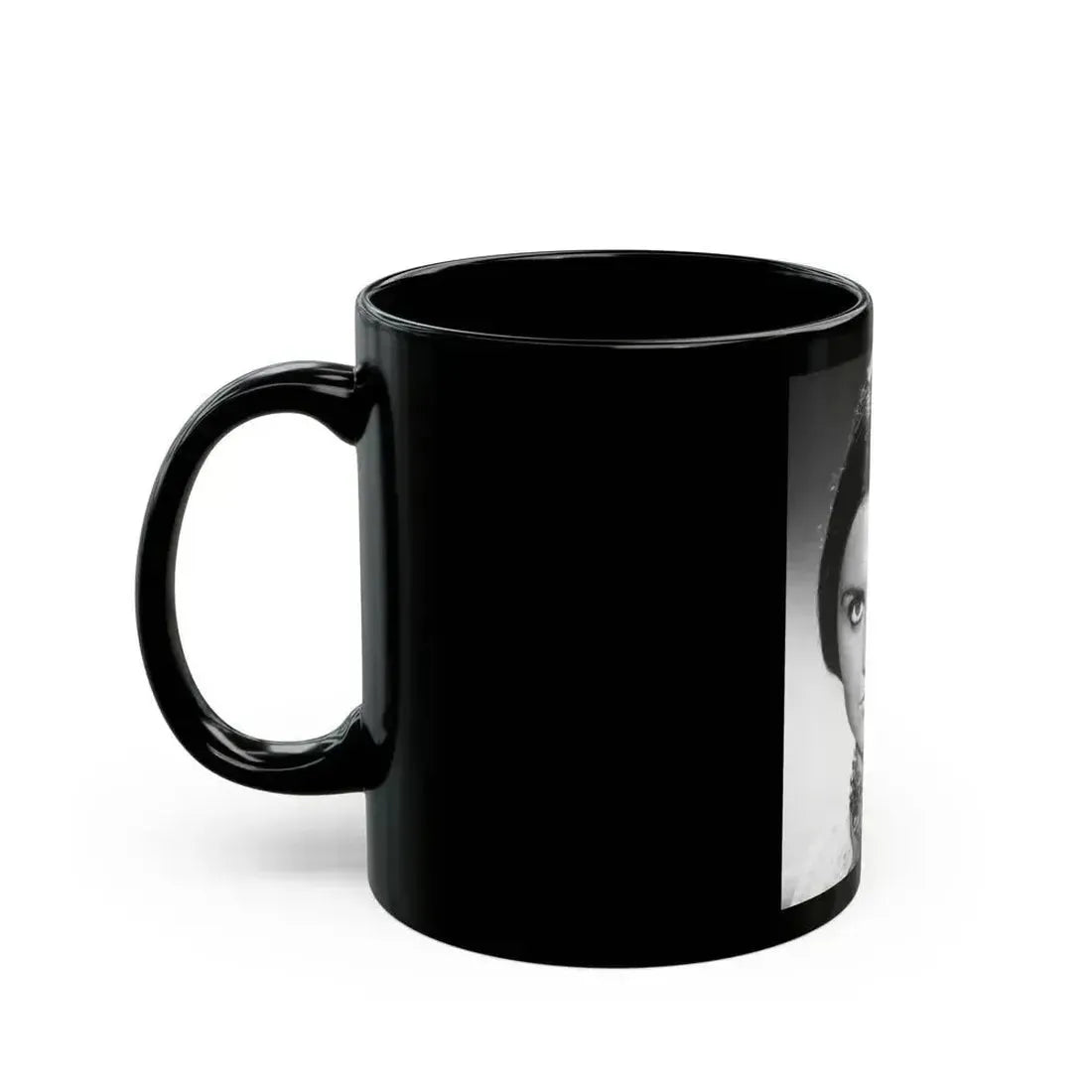 Caroline Munro #328 (Vintage Female Icon) Black Coffee Mug - Go Mug Yourself