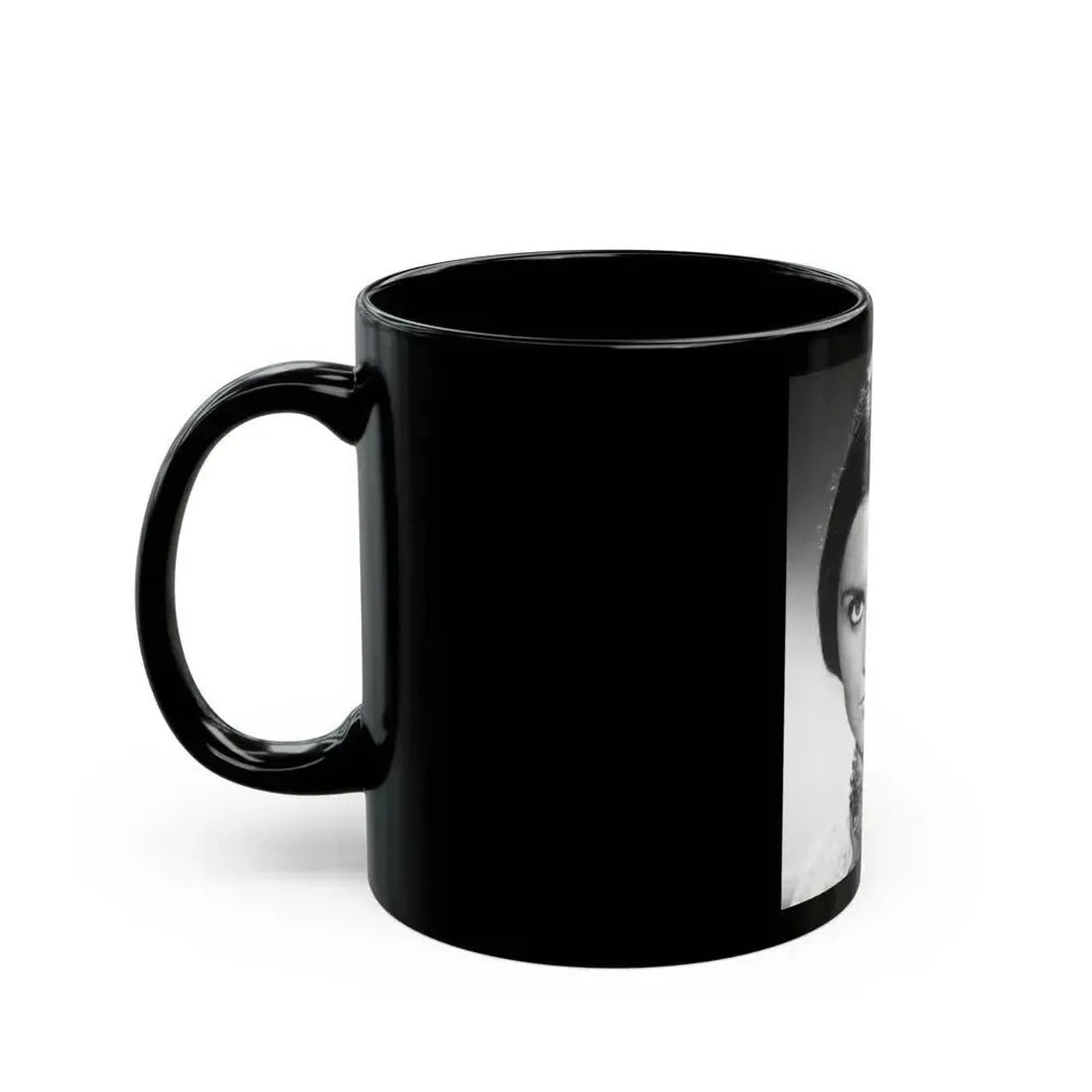 Caroline Munro #328 (Vintage Female Icon) Black Coffee Mug - Go Mug Yourself