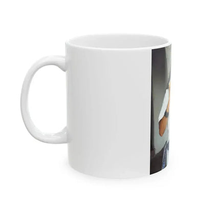 Caroline Munro #331 (Vintage Female Icon) White Coffee Mug - Go Mug Yourself