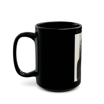 Caroline Munro #332 (Vintage Female Icon) Black Coffee Mug - Go Mug Yourself