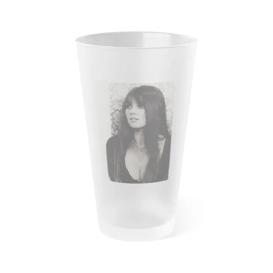 Caroline Munro #332 (Vintage Female Icon) Frosted Pint Glass 16oz-16oz-Frosted-Go Mug Yourself