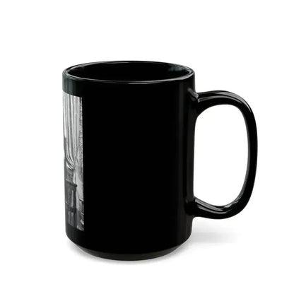 Caroline Munro #334 (Vintage Female Icon) Black Coffee Mug - Go Mug Yourself