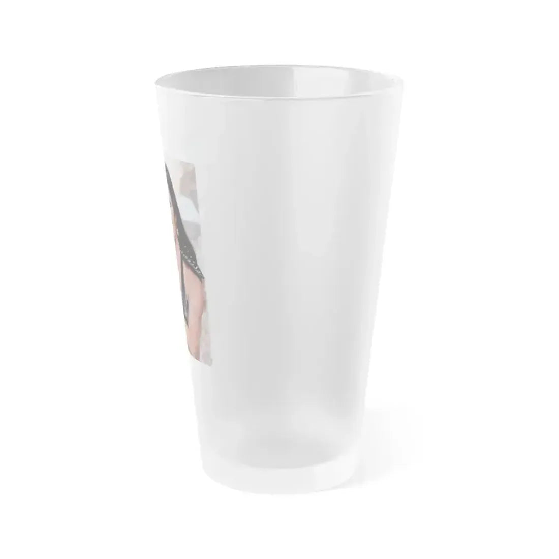 Caroline Munro #335 (Vintage Female Icon) Frosted Pint Glass 16oz - Go Mug Yourself