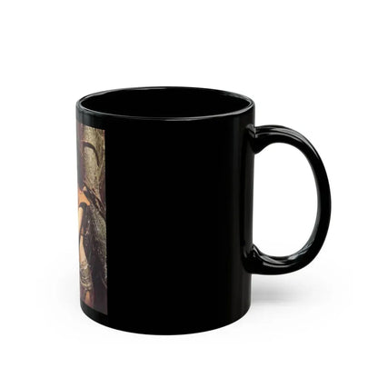 Caroline Munro #337 (Vintage Female Icon) Black Coffee Mug - Go Mug Yourself
