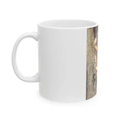 Caroline Munro #337 (Vintage Female Icon) White Coffee Mug - Go Mug Yourself