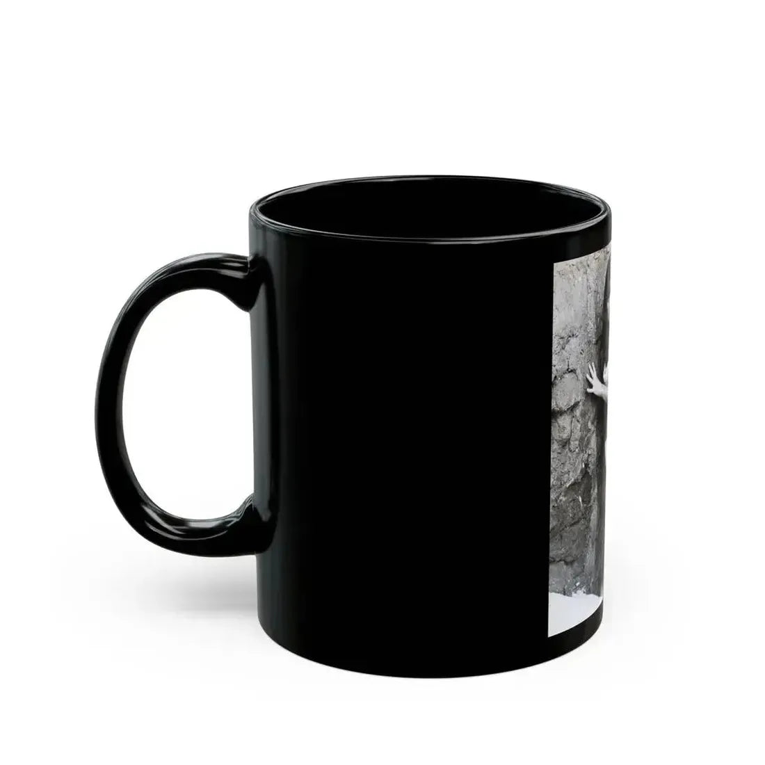 Caroline Munro #341 (Vintage Female Icon) Black Coffee Mug - Go Mug Yourself