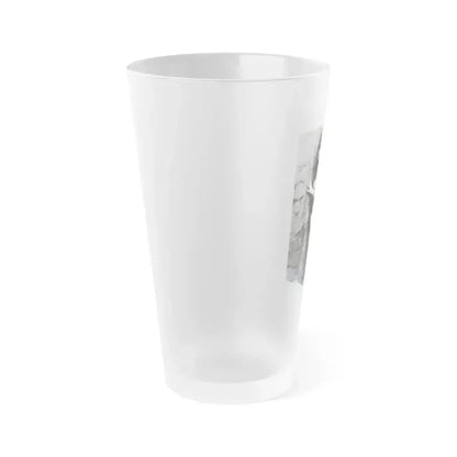 Caroline Munro #341 (Vintage Female Icon) Frosted Pint Glass 16oz - Go Mug Yourself