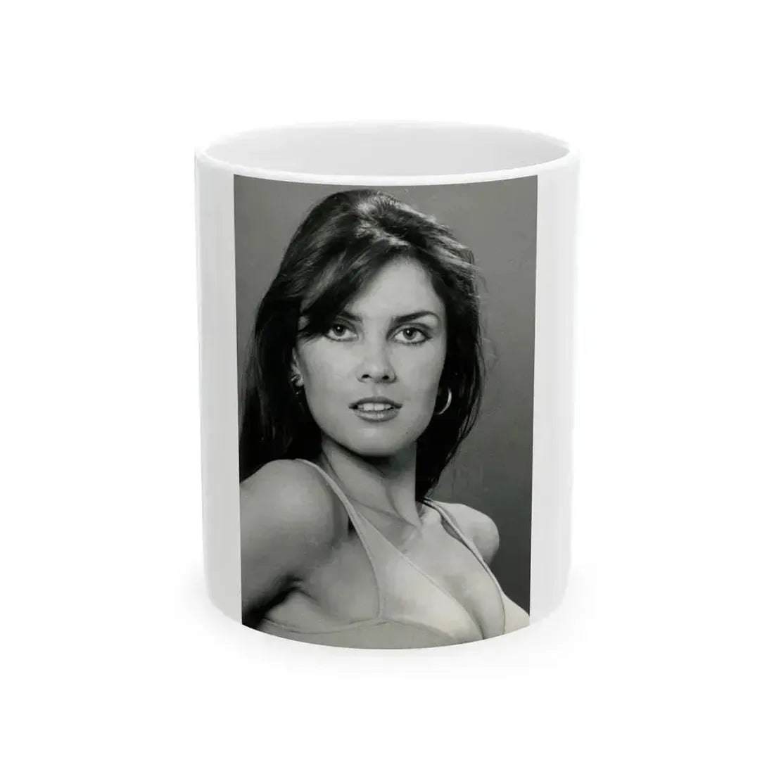 Caroline Munro #342 (Vintage Female Icon) White Coffee Mug 11oz - Go Mug Yourself