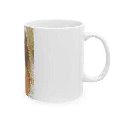 Caroline Munro #348 (Vintage Female Icon) White Coffee Mug - Go Mug Yourself