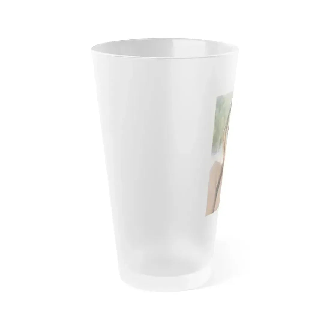 Caroline Munro #350 (Vintage Female Icon) Frosted Pint Glass 16oz - Go Mug Yourself