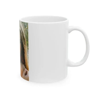 Caroline Munro #350 (Vintage Female Icon) White Coffee Mug - Go Mug Yourself