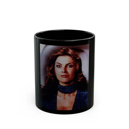 Caroline Munro #351 (Vintage Female Icon) Black Coffee Mug 11oz - Go Mug Yourself