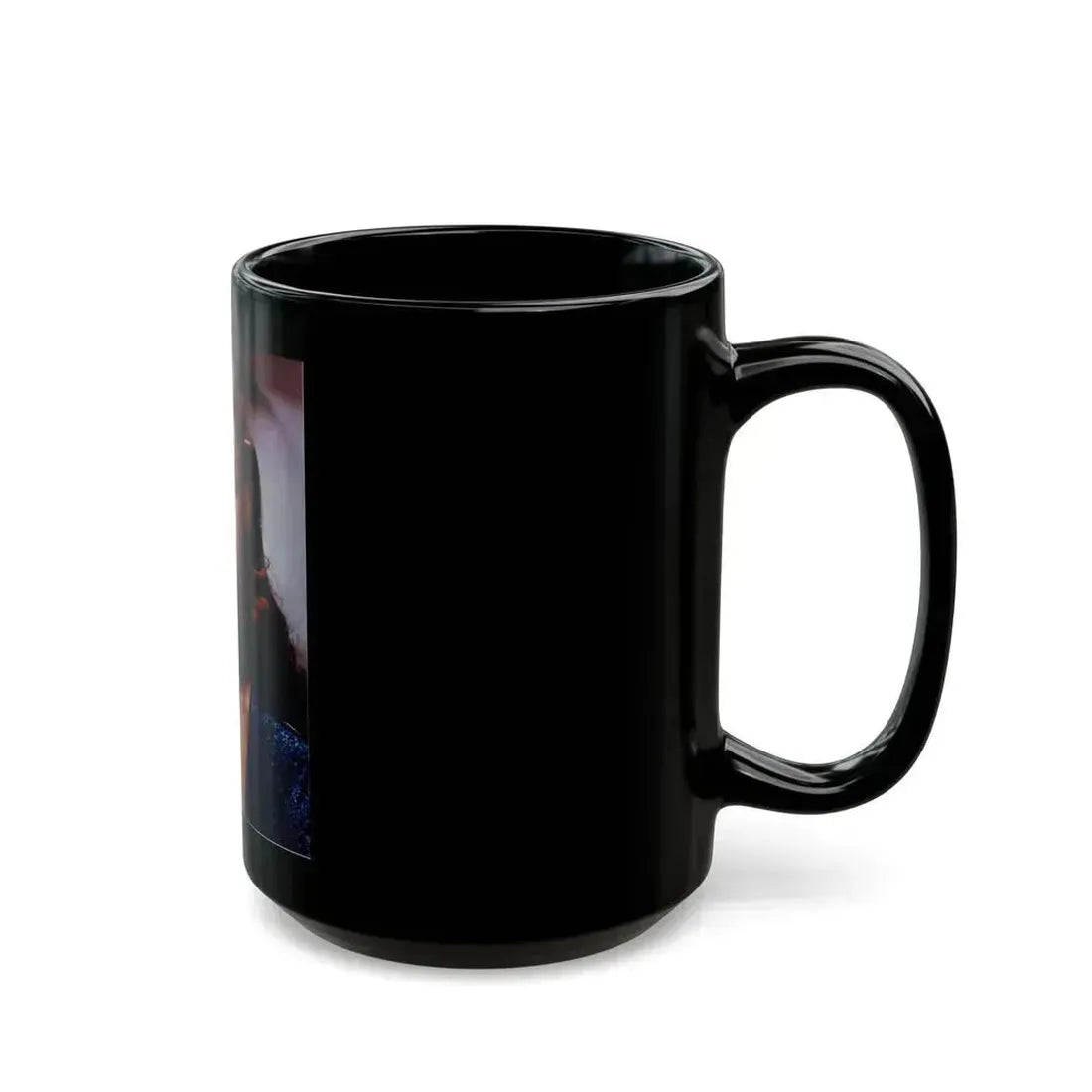 Caroline Munro #351 (Vintage Female Icon) Black Coffee Mug - Go Mug Yourself